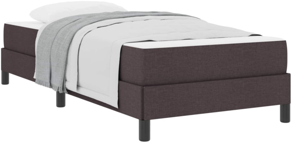 vidaXL Boxspringbett mit Matratze Dunkelbraun 100 x 200 cm Stoff 3398468