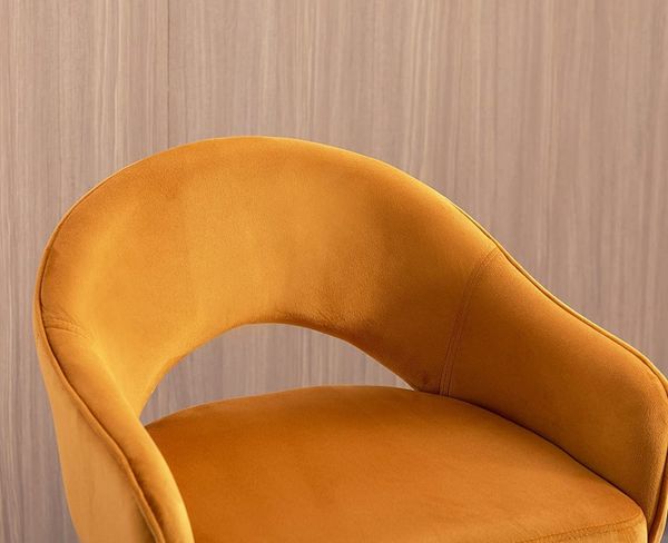 WAHSON OFFICE CHAIRS Barhocker Samt 2er Set 360°drehbar Barstuhl