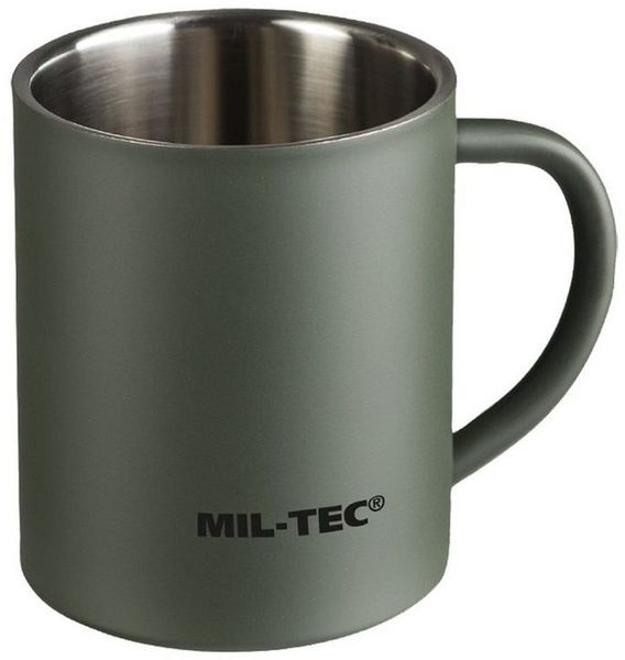 Mil-Tec Becher Militär Trinkbecher Insulated, Edelstahl