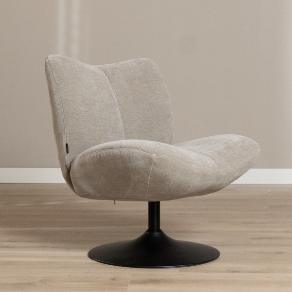 Bronx71 Sessel Lise drehbar Chenille taupe