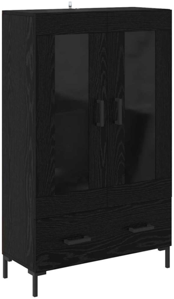vidaXL Highboard Schwarz Eichen-Optik 69,5 x 31 x 115 cm Holzwerkstoff 882525