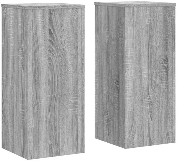 vidaXL Pflanzenständer 2 Stk. Grau Sonoma 30x30x70 cm Holzwerkstoff 852929