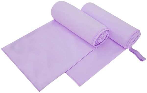 vidaXL Sporthandtücher 2 pcs Lila 200 x 100 cm Polyester und Polyamid 42011486
