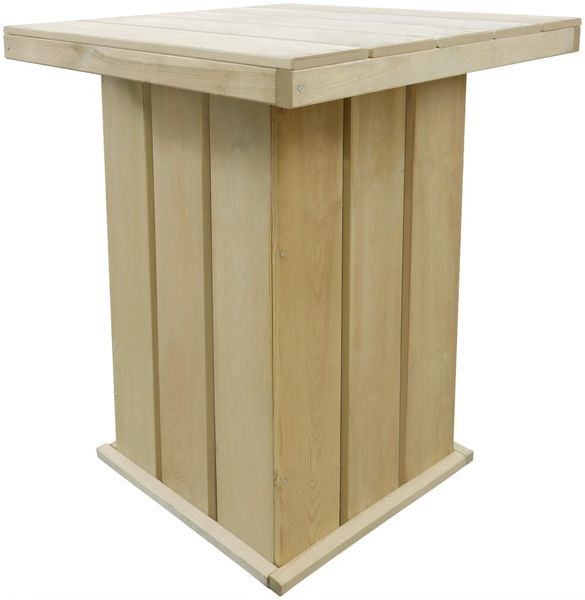 vidaXL Bartisch 75x75x110 cm Kiefernholz Imprägniert 44910
