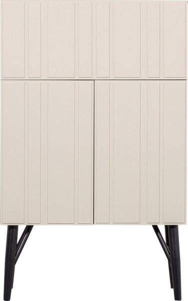 WOOOD Barschrank Miller mit viel Platz für Flaschen und Gläser, H 146 cm x B 90 cm