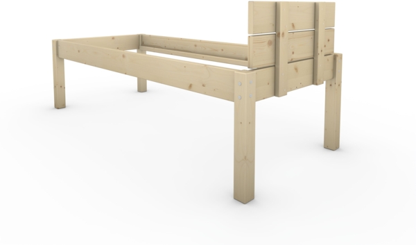 Pfostenbett Massivholzbett (Fichte) "Daybett" 80 x 200 cm 58 cm Holzbett 300kg Bild 6
