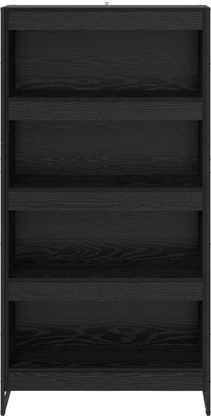 vidaXL Bücherregal 80 x 30 x 155 cm Holzwerkstoff Schwarz Eichen-Optik 3403004 Bild 5