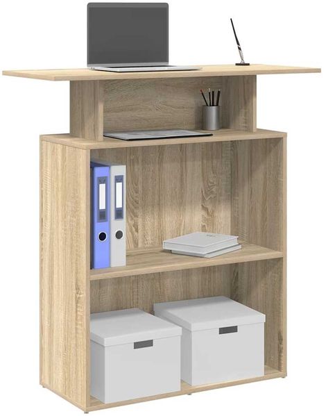 vidaXL Empfangstresen Sonoma-Eiche 100 x 40 x 104 cm Holzwerkstoff 859053