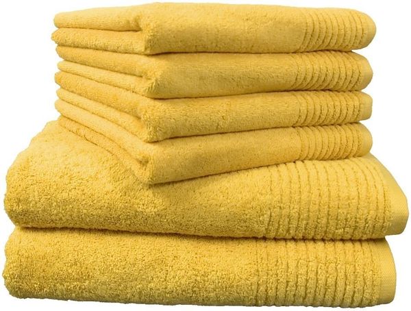 Dyckhoff Handtuch Set Brillant, Walkfrottee (Set, 6-St), mit Streifenbordüre,4 Handtücher (50x100cm), 2 Duschtücher (70x140cm)
