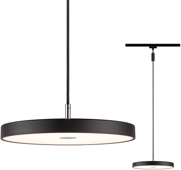 Paulmann 967. 92 URail LED Pendel Hildor 850lm 15W 3000K dimmbar 230V Schwarz matt