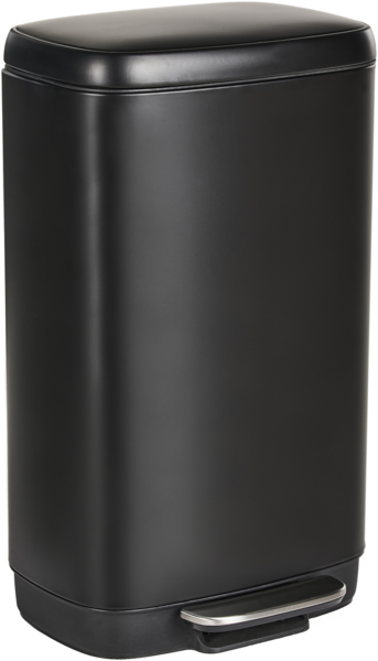 Tretmülleimer 30 L ECOCOLLECT Metall Schwarz