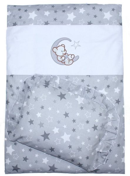 Primawela Babybettwäsche Kinderwagenset Baby Bettwäsche für Kinderwagen Bezüge Decke Kissen, 2 teilig