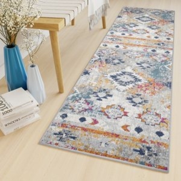 Tapiso Läufer LAZUR, rechteckig, Höhe: 8 mm, Meterware Kurzflor Flur Wohnzimmer Schlafzimmer Modern Meliert Bild 6
