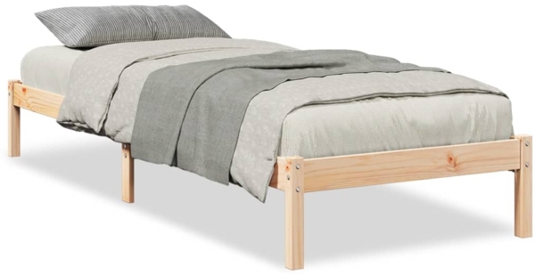 vidaXL Massivholzbett Extra Lang ohne Matratze 80x220 Kiefernholz 852414