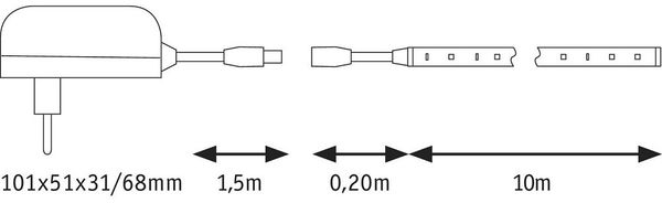 Paulmann No. 78974 SimpLED Strip Set 10m 22W Warmweiß beschichtet Bild 3