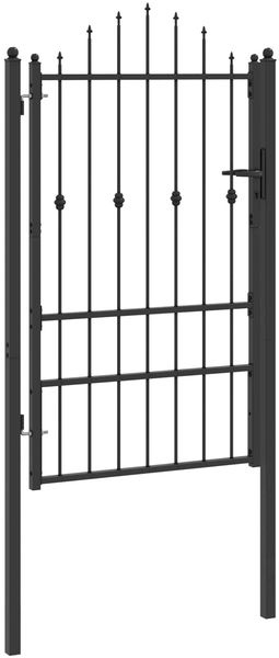 vidaXL Zauntor HORST 100 x 150 cm Metall Schwarz Abschließbar 42034051 Bild 3