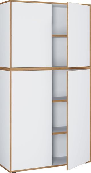 VCM Büroschrank Salia 920803 Weiß H. 183 x B. 100 x T. 33 cm Bild 2