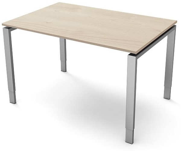 Kerkmann Schreibtisch Form 5 120x80x68-82 cm Vierfuß-Gestell höhenverstellbar Ahorn Bild 1