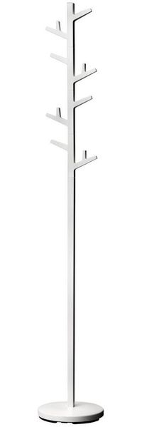 Yamazaki Garderobenständer Branch Garderobe 8 Haken dehbar modernes Design, Kleiderständer, Garderobe, drehbare Haken, 176cm, freistehend