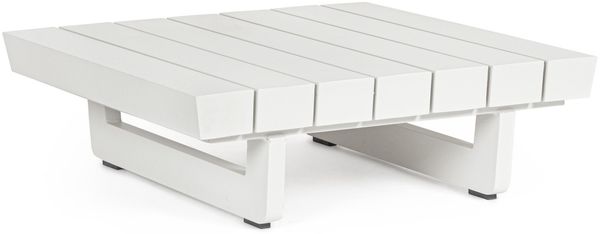 Couchtisch Infinity aus Aluminium 74 cm, Weiß