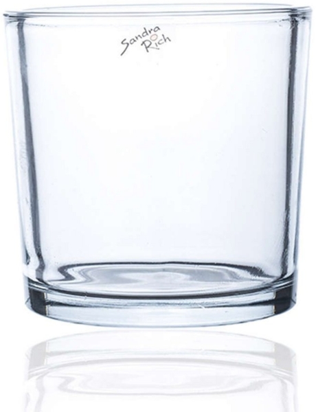 Sandra Rich Übertopf SANDRA RICH, Glasübertopf " cylindrical heavy Pot H 14cm/14cm"