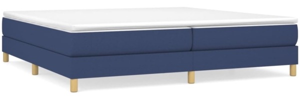 vidaXL Boxspringbett mit Matratze Blau 200x200 cm Stoff, Härtegrad: H2 [3144205]
