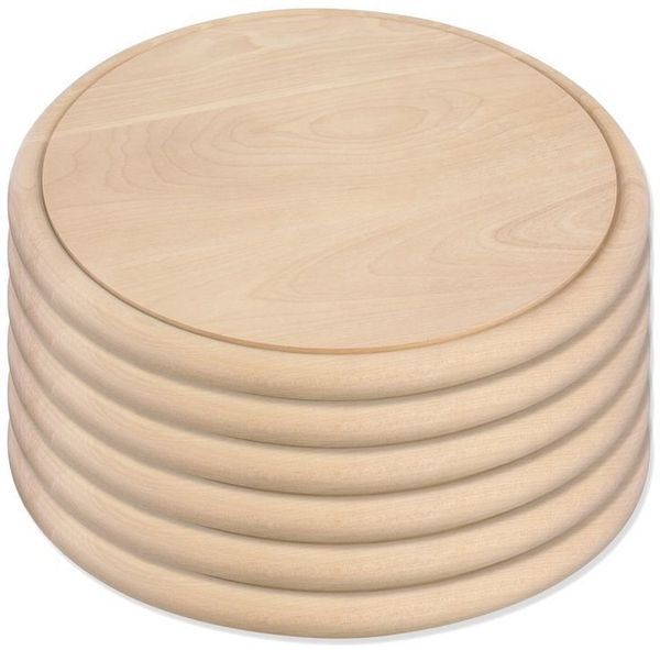 Gravidus Schneidebrett Schinkenbrett Schneidebrett Fleischteller Holzteller Brotzeitbrett, (6-St)