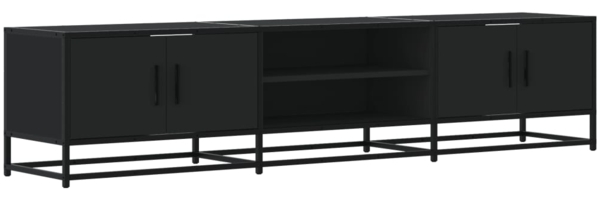 vidaXL TV-Schrank Schwarz 180x35x41 cm Holzwerkstoff 3300775