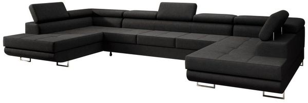 Luxusbetten24 Schlafsofa Designer Sofa Taormina, mit Stauraum und Schlaffunktion