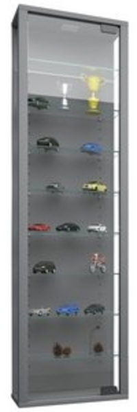 VCM Wandvitrine Stano 911776 Silber H. 115 x B. 33 x T. 18 cm Bild 6