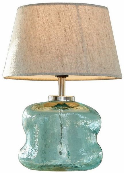 Mirabeau Tischleuchte Tischlampe Rufino blau/beige