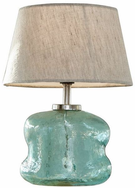 Mirabeau Tischleuchte Tischlampe Rufino blau/beige