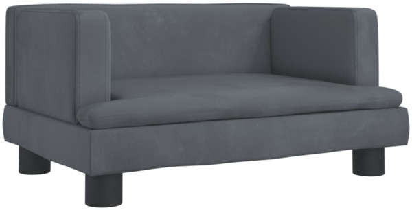 vidaXL Hundebett, Dunkelgrau, 60 x 40 x 30 cm, Samt