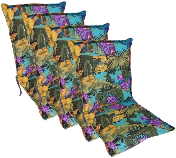 4x Niederlehner Polsterauflage 105x50 Stuhlkissen Sesselauflage Sitzpolster