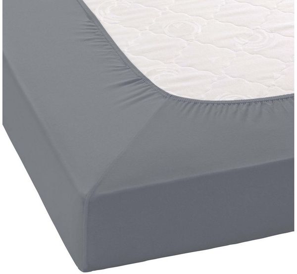 Janine Elastic-Jersey-Spannbetttuch 5002 Fb 48 opalgrau 180x200 - 200x220 Bild 3