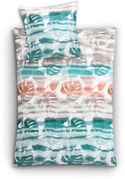 Kleine Wolke Bettwäsche Jill, Mako-Satin, 2 teilig, mit floralem Print