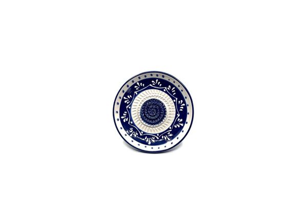Kaladia Multireibe Reibeteller in blau und weiß, Keramik, handbemalte Küchenreibe - Made in Spain
