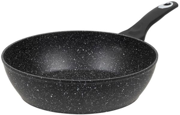 RESTO Kitchenware Bratpfanne Antlia, tiefe Pfanne mit ergonomischem Soft-Touch-Griff, Aluminium (1-tlg), Marmor-Antihaftbeschichtung, 4-lagig, für alle Herdarten geeignet