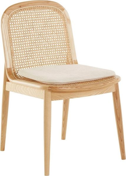 LeGer Home by Lena Gercke Esszimmerstuhl Lina, 2er-Set, Massivholz (Set, 2 St), Polsterstuhl mit Rahmen und Beinen aus massivem Eschenholz