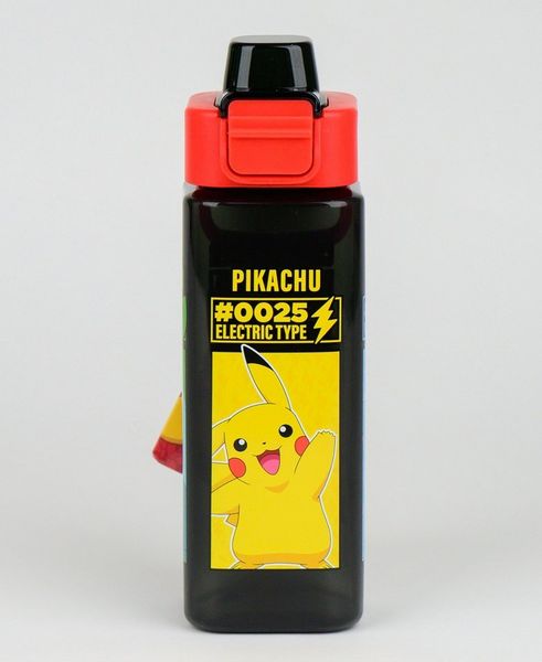 POKÉMON Trinkflasche, Kinderflasche mit Tragegriff & Klappdeckel 500 ml