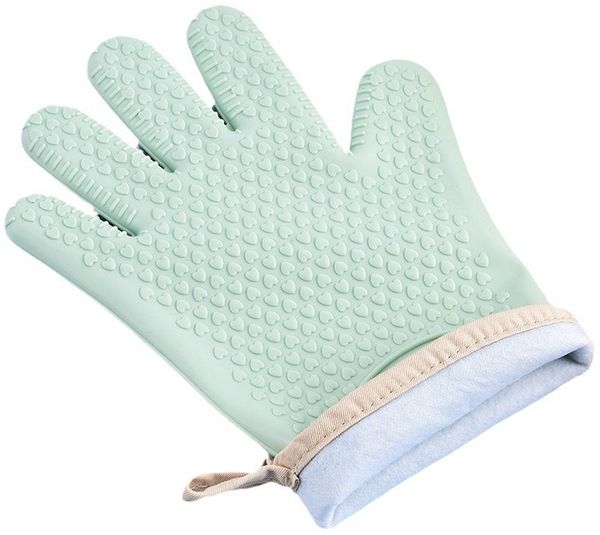 Lurch 5-Finger-Backhandschuh GRIP Silikon/Textil schwarz Bild 2