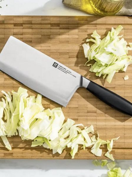 Zwilling Messer-Set Hackmesser 18cm + Gemüsemesser 8cm, Breites Klingenblatt (2-tlg), Rostfrei, Spezialstahl/Kunstoff-Griff