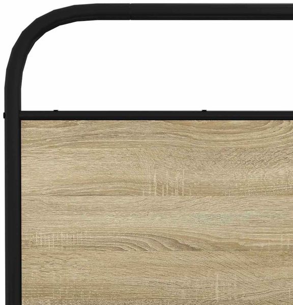 vidaXL Bettgestell ohne Matratze 150x200 cm Sonoma-Eiche Holzwerkstoff 4100260 Bild 8