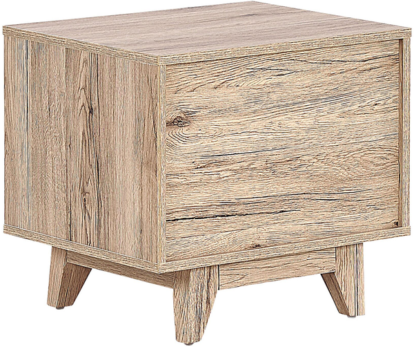 Nachttisch heller Holzfarbton / schwarz SPENCER Bild 6