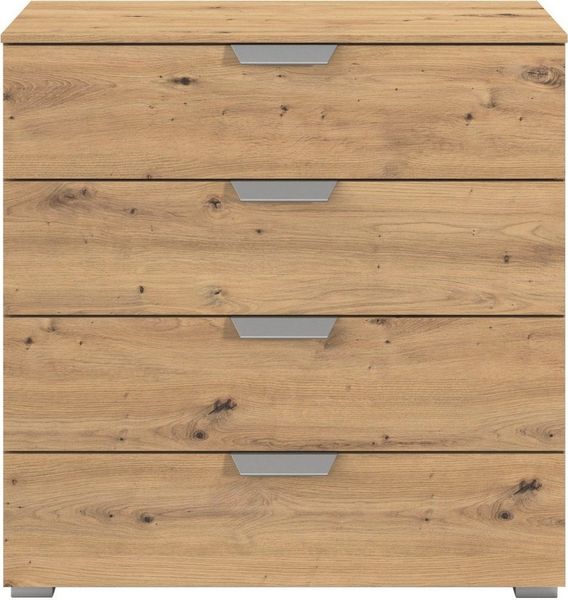 rauch Schubkastenkommode Sideboard Schubladenkommode ORIAS mit Dekor- oder Hochglanzfront (Breite 80 cm), vier große und geräumige Schubladen mit viel Stauraum MADE IN GERMANY