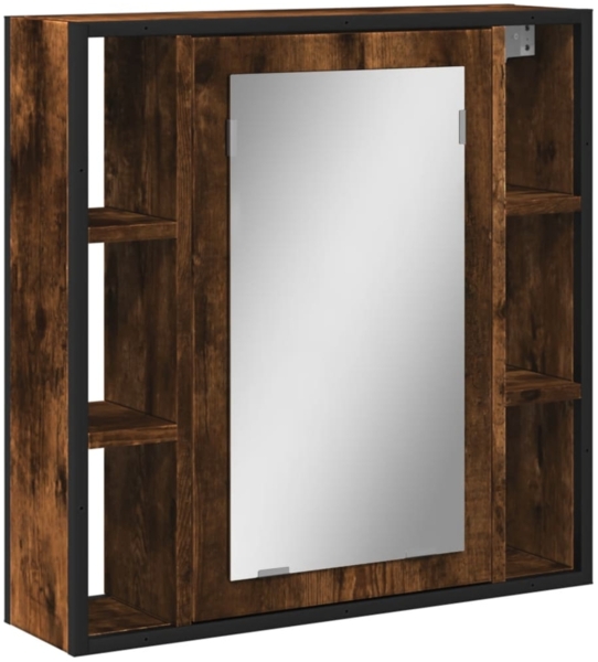 vidaXL Bad-Spiegelschrank Räuchereiche 60x16x60 cm Holzwerkstoff 842428