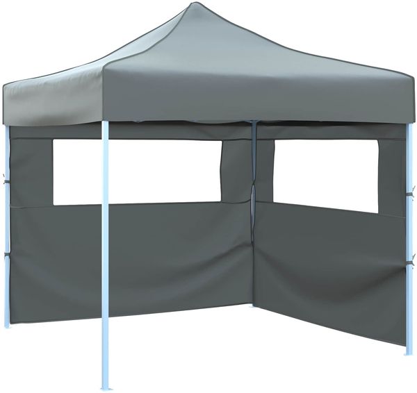 vidaXL Party-Zelt Anthrazit 291 x 291 x 315 cm Oxford-Stoff 42023554