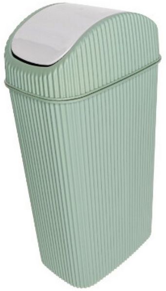 Kosmetikeimer 4 L mit Schwingdeckel - Elegant & praktisch für Bad oder WC Grün
