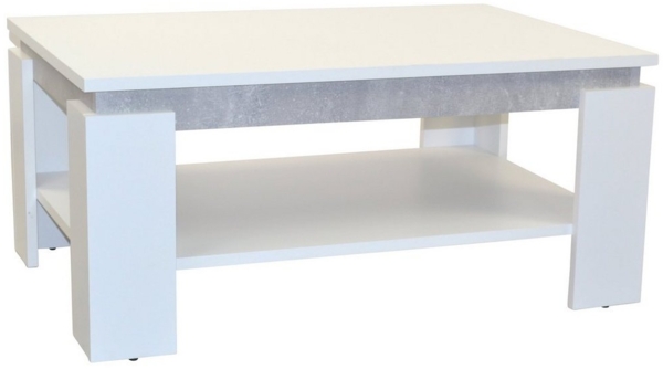 Couchtisch "Brian" weiß-betonoptik