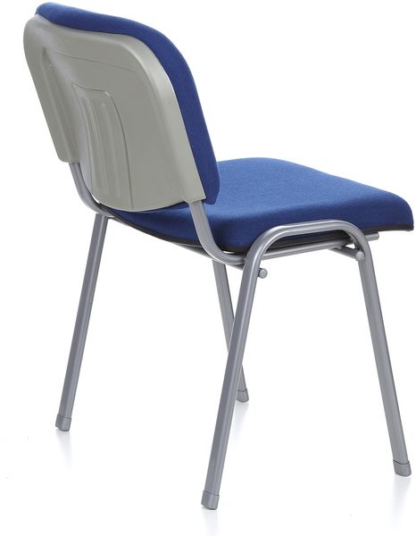 hjh OFFICE Besucherstuhl Konferenzstuhl XT 600 Stoff Silber/Blau Bild 4